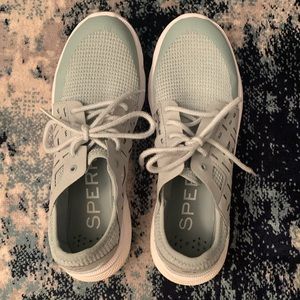 Pale Green Sperry Sneakers